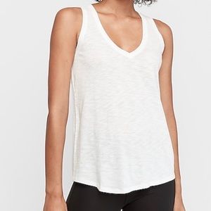Express Slub V-Neck Easy Tank